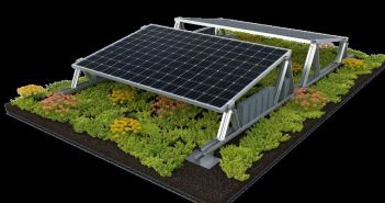 Optigrün-Solar TOP optimiert PV-Aufständerungen für begrünte Flach- und (Foto: Optigrün international AG)